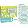 Gillette Venus Lame extra Smooth per rasoio da donna, 8 lame di ricambio per rasoio da donna
