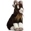 Living Nature Capra Marrone, Peluche di Animale da Fattoria Morbido e Realistico, Peluche Naturli Eco-Friendly, 21cm
