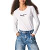 Pepe Jeans New Virginia LS, Maglia Donna, Bianco (White 800), M