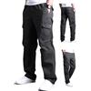 Aotoyou Pantaloni Cargo Uomo in Maglia di Cotone Multitasche Laterali Casual e Chiusura Coulisse e i Lacci nella Vita Army Giallo 4XL
