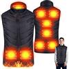 Herefun Gilet Riscaldato Elettrico, Giacca Riscaldata Elettrica USB, Vestiti Riscaldati Gilet Giubbotti con 3 File di Temperatura Regolabile Lavabile Giacca Riscaldante per Uomo e Donna(XXL)