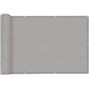 SUNNY GUARD Frangivisto Balcone 100x500cm Protezione Privacy,Protezione UV,Antivento e Impermeabile Copri Ringhiera Balcone per Giardino terrazza con Fascetta,Grigio
