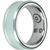 Bewinner Smart Ring Health Tracker, Bluetooth 5.1 Monitoraggio della Temperatura Corporea Durante Il Sonno Contapassi Smart Health Ring, Smart Ring IP68 con NFC, Scorrimento Video, (Green)