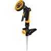 Fiskars Starter-Set per Irrigazione di Precisione, Include Base con Picchetto per Irrigatori, Pistola a Spruzzo Multi e Adattatore per Lance di Irrigazione e Testine per Spruzzo, Comfort, 1070830
