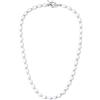 COAI Collana di Perle Naturali di Acqua Dolce da Uomo, Collana da Uomo Filo di Perle 50cm