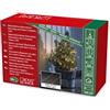 Konstsmide, 1465-860 - Catena luminosa con micro LED, Firecracker, con timer 6H, 60 diodi ambra, funzionamento a batteria, interno, filo di rame