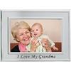 Lawrence Sentiments Collection 506564 - Cornice portafoto I Love Grandma in metallo spazzolato, 10 x 15 cm