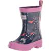 Hatley Printed Wellington Rain Boots Gummistiefel, Barca della Pioggia Bambina, Pegasus Constellations, 24 EU