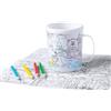Tazze da colorare in plastica Fesient da 320 ml personalizzate o neutre