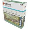 Gardena Set Irrigazione per Orti e Aiuole Fino a 40 mq Micro-Drip-System: Pronto All'Uso, Sistema Irrigazione a Risparmio Idrico, Collegamento Semplice Flessibile (13450-20)