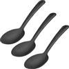 Westmark 3 Cucchiai da Insalata e da Portata, Cucchiaio Grande, Scala Interna 20, 40 e 60 ml, Plastica, Delicato, Nero, 286422E3