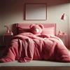 Comfort Collections - Set di biancheria da letto con copripiumino in pile super morbido, motivo orso, caldo, per inverno, con federe, rosa, misura king (230 x 220 cm circa)
