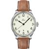 Laco Lavo Orologio da polso da uomo Valencia, con cinturino in pelle di vitello, vetro zaffiro, meccanismo automatico, da 42 mm di diametro, orologio marino, incl. custodia, 861651.2