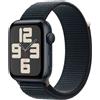 APPLE Smartwatch Apple Watch SE GPS Cassa 44mm in Alluminio Mezzanotte con Cinturino Sport Loop Mezzanotte