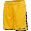 hummel Hmlauthentic Pantaloncini in Poliestere, Bambino, Giallo/Nero, 176