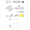 LUMICOM Plafoniera LED Punnet Ø 40 cm bianco IP20 bianco naturale, 2794 lumen LUMICOM