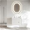 Leroy Merlin Mobile bagno con lavabo L 80 x H 51 x P 40 cm bianco in mdf, 1 anta 2 cassetti per vasca centrale Portofino