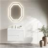Leroy Merlin Mobile bagno con lavabo L 80 x H 51 x P 40 cm bianco in mdf, 1 anta 2 cassetti per vasca centrale Portofino