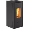 Invicta Stufa a pellet canalizzata Talo 11 10.4 kW nero