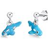 Rafaela Donata - Orecchini a perno a forma di balena - Argento Sterling 925 - Gioielli per bambini, Orecchini, Orecchini in Argento Sterling, Gioielli d'argento - 60911012