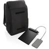Zaino deluxe Pedro in rPET AWARE™ con pannello solare da 5W personalizzate o neutre
