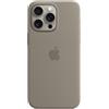 Apple Custodia MagSafe in silicone per iPhone 15 Pro Max - Grigio creta