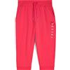 Freddy Pantaloni corsaro in heavy jersey con logo glitter e fiori