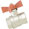 BOUTTE Boutté 2159206 BF261 - Rubinetto a sfera 1/4 con manopola a farfalla, femmina, 20 x 27 ACS PN40, Argento (Argent)