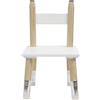 HOME DECO KIDS HD6740 HD6740-Tavolo e 2 sedie per Bambini, Bianco-Legno-Fucsia, 55x42x55 cm