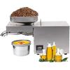hzexun Automatico Elettrico Pressa,Controllo Temperatura Olio Pressa Macchina Caldo Olio Freddo Estrazione Expeller per Arachidi, Semi di Lino, Noci, Semi di Girasole, Sesamo