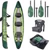 Aqua Marina canoa Kayak gonfiabile 3 Posti Ripple 370 - Colore: Verde
