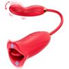 ALWUP Giocattoli Sessuali Orali Per Donne - Vibratore Swing g Spot Con 10 Modalità Di Leccare e Mordere La Lingua, Stimolatore Clitorideo Con Vibratore Rosa, Giocattolo Sessuale Per Adulti Per Coppie