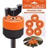 Cympad Arancia Chromatics Foam Cymbal Pad Set - Rondelle in schiuma a memoria di forma ad alta densità per migliorare il suono e la durata, adatte a tutti i supporti per piatti - 40/15mm