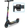 EVERCROSS EV06C Monopattino Elettrico, 6.5'' Monopattino Elettrico pieghevole per Bambini dai 6 ai 12 anni, fino a 15 KMH e 8 KM, display a LED, luci LED colorate, E Scooter per Bambini Bambine