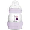 MAM Biberon Easy Start 130 ml, Biberon anticolica per allattamento misto che riduce le bolle d'aria e il rischio di coliche, Accessori neonati autosterilizzanti e con tettarella misura 10 Rosa