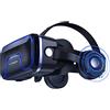 VR SHINECON Occhiali VR Compatibile con tutti gli Smartphone da 4,7 a 6,0 Pollici-Regalo Perfetto di Natale e di Compleanno (Nero)