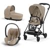 Cybex Platinum Trio Cybex Mios con Cloud T i-Size Telaio Matt Black Cozy beige