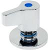 DOJA Barcelona | Maniglia per Rubinetto Lavabo | 1 Pezzo | Placca Deviatore Doccia Incasso | Ø69x54mm | Placca Miscelatore a Incasso in Zamak Cromato Pulito | Miscelatore Termostatico Incasso