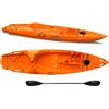 Big Mama Kayak Canoa monoposto Skippy 2.0 Expedition Big Mama Kayal - Kayak 305 cm con 1 posto adulto + 1 bambino + pagaia (pack 1) ARANCIONE