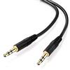 conecto CC20087 Cavo jack stereo audio (spina jack da 3,5 mm a spina jack da 3,5 mm), spina placcata oro, 0,30m, nero