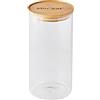 Mastrad - Barattolo di stoccaggio - Collegato Stor'Eat - Vetro borosilicato resistente - Protegge dall'umidità - Coperchio ermetico - Colore bambù - Senza BPA - 1750 ml