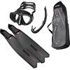 SEAC Motus Set Tris - Pinne Motus, Maschera One, Snorkel Jet, Borsa Inclusa per Apnea e Pesca Subacquea