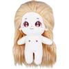 niannyyhouse Bambola di peluche da 20 cm, capelli lunghi, umanoide, corpo farcito senza attributo, 20,3 cm, corpo normale per vestire regali (A-13-senza scheletro)