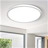 zemty Plafoniera Led Soffitto Moderna - Plafoniere Bagno 24W 5000K 2100LM Lampadario Impermeabile, Lampada per Camera da letto Corridoio Cantina Balcone Ø22 cm