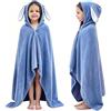 Fayscingo Asciugamano da Bagno con Cappuccio per Bambini Morbido Caldo Coperta Accappatoio Vello di Corallo Asciugamano Doccia da Bagno per Ragazzi e Ragazze