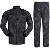 Zhiyuanan Uomo Tattico Camouflage Suit 2 Pezzi Set Outdoor Caccia Trekking Campeggio Combat Militare Giacche da Trekking Impermeabili + Pantaloni Mimetico Abbigliamento Nero Pitone Modello 2XL