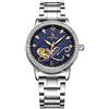 RORIOS Automatico Meccanico Orologio Donna Luminoso Orologio da Polso Shining Cielo Stellato Dial Elegant Women Watches