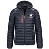Geographical Norway - Giacca trapuntata da uomo Brick con cappuccio blu navy S