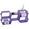 WENKO Honey 2560330100 Scaffalatura con 5 Ripiani a Nido d'Ape, 52x120x30,5 cm, Colore: Lilla
