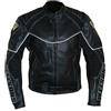 Protectwear Moto - giacca di pelle nera WMB-303, taglia 50 / M